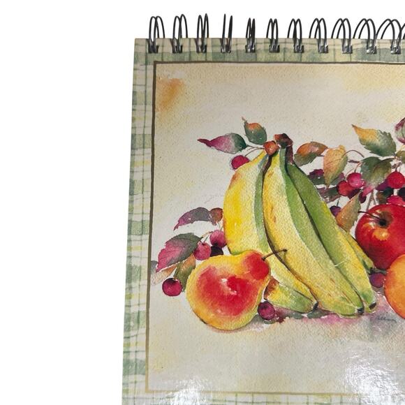 Daysprings Christian Spiral Recipe Book w/Easel Stand Fruit Print Hardcover - Picture 2 of 15